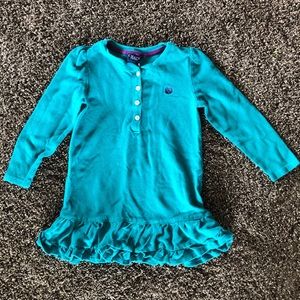 Chaps 4T turquoise long sleeved dress